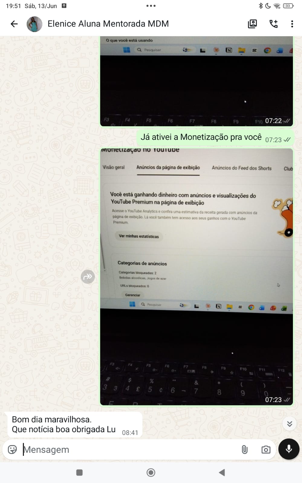 Depoimento da Elenice