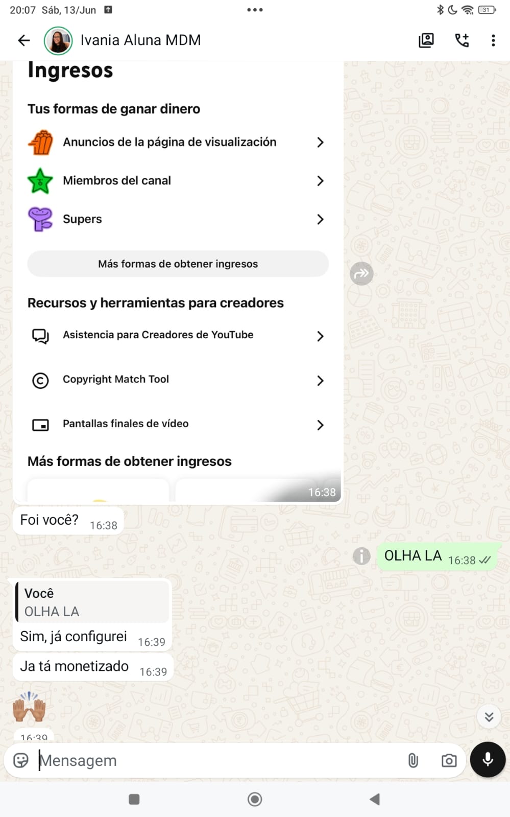 Depoimento da Ivânia